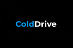 Logo ColdDrive azul y blanco